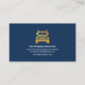 半トラック縁どモチーフ大型トラック 名刺 (裏面)