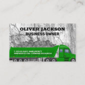 半トラック運搬原材料 名刺 (正面)