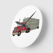 半トラック ラウンド壁時計 (傾斜)