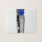 半トレーラートラック ジグソーパズル (横)