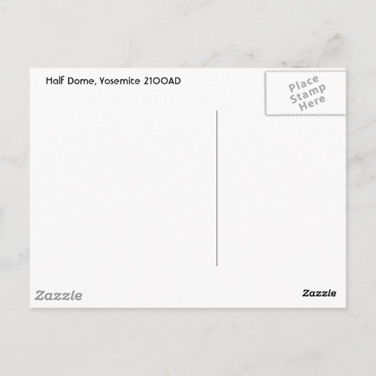 半ドーム2100AD ポストカード (裏面)