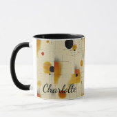 半パーソナライズされた世紀 – 抽象芸術幾何学模様 マグカップ (左)