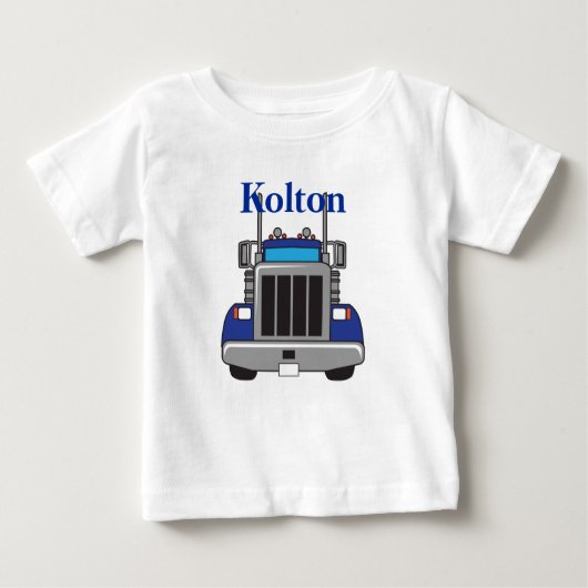 半パーソナライズされた車 ベビーTシャツ (正面)