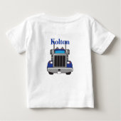 半パーソナライズされた車 ベビーTシャツ (裏面)