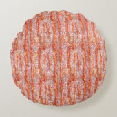半ピクセルのスポンジまたは木の樹皮のスタイル ラウンドクッション (正面)