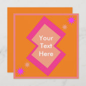 半ファンキー鮮やか世紀モダン広場 招待状 (正面/裏面)