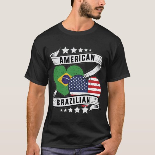 半ブラジル半アメリカ Tシャツ (正面)
