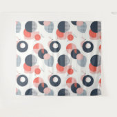 半モダン世紀パターン タペストリー (正面(横))