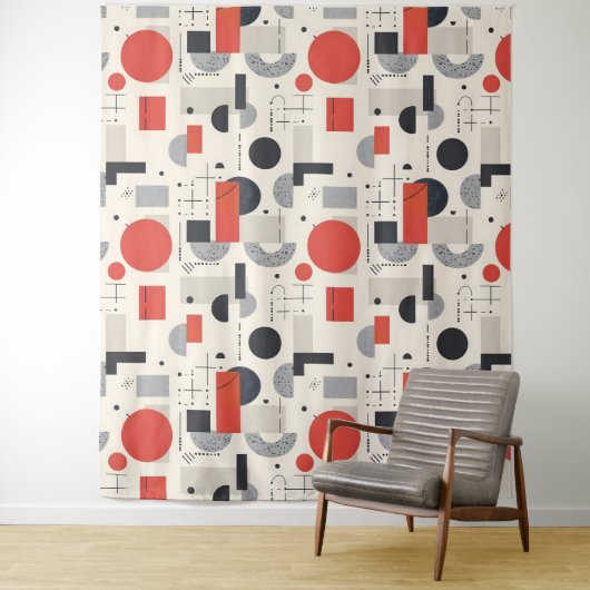 半モダン世紀パターン タペストリー (インサイチュ)