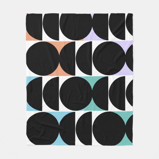 半モダン世紀幾何学 フリースブランケット (正面)