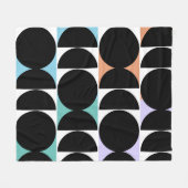 半モダン世紀幾何学 フリースブランケット (正面(横))