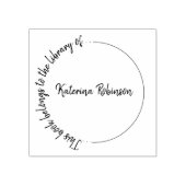 半モダン周手書カスタム本 ラバースタンプ (インプリント)