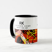 半モダン抽象芸術マグカップ名 マグカップ (正面左)