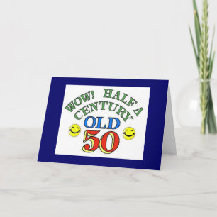 半世紀古50誕生日カード カード
