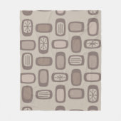 半世紀MCM丸い長方形トープ フリースブランケット (正面)