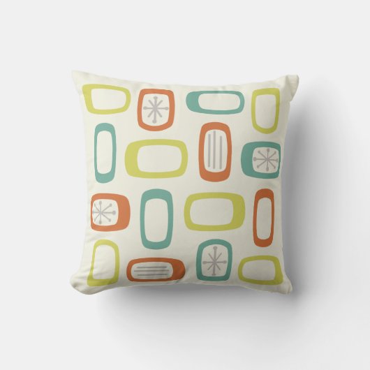 半世紀MCM丸い長方形 クッション (正面)