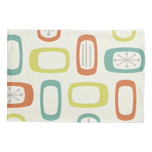 半世紀MCM丸い長方形 枕カバー (裏面)