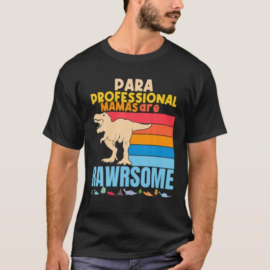 半人症の乳房は恐竜素晴らしであおもしろいる Tシャツ (正面)