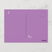 半光沢紙 花柄 誕生日ポストカード ポストカード (裏面)