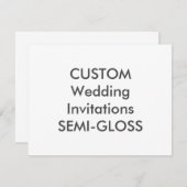 半光沢110ポンド5.5インチx 4.25インチ結婚式招待状 招待状 (正面/裏面)