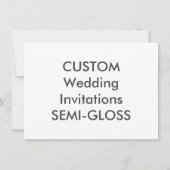 半光沢110ポンド6.25インチx 4.5インチ結婚式招待状 招待状 (正面)