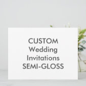 半光沢110ポンド8.75インチx 6.5インチ結婚式招待状 招待状 (スタンド正面)