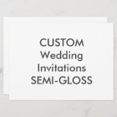 半光沢110ポンド8.75インチx 6.5インチ結婚式招待状 招待状 (正面/裏面)