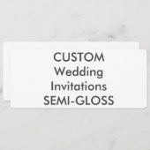半光沢110ポンド9.25インチx 4インチ結婚式招待状 招待状 (正面/裏面)