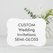 半光沢110lb 7"x5"ブラケット結婚式招待状 招待状 (スタンド正面)
