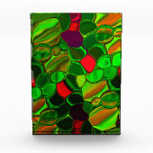 半円と丸い形状、カラフル。 フォトブロック (正面)