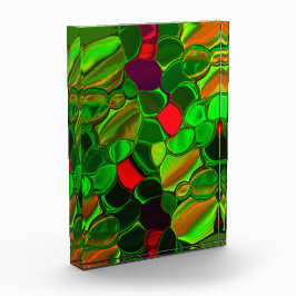 半円と丸い形状、カラフル。 フォトブロック