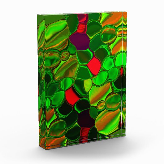 半円と丸い形状、カラフル。 フォトブロック (左)