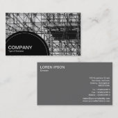 半円のパネル(点) -足場 名刺 (正面/裏面)