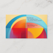 半円カラフル形名刺 名刺 (裏面)