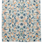 半円デザイン シャワーカーテン (正面)