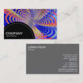 半円パネル(ドット) – フラクタル抽象芸術03 名刺 (正面/裏面)