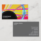 半円パネル(ドット) – フラクタル抽象芸術04 名刺 (正面/裏面)