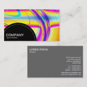 半円パネル(ドット) – フラクタル抽象芸術05 名刺 (正面/裏面)