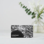 半円パネル（ドット） – モザイク 名刺 (スタンド正面)