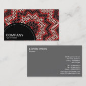 半円パネル（ドット） -万華鏡のように千変万化するパターンパターン 名刺 (正面/裏面)