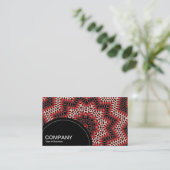 半円パネル（ドット） -万華鏡のように千変万化するパターンパターン 名刺 (スタンド正面)