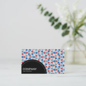 半円パネル(ドット) – 六角形パターン05 名刺 (スタンド正面)