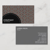 半円パネル（ドット） – 幾何学模様010 名刺 (正面/裏面)