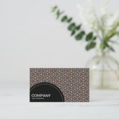 半円パネル（ドット） – 幾何学模様010 名刺 (スタンド正面)