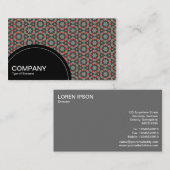 半円パネル（ドット） – 幾何学模様010 名刺 (正面/裏面)