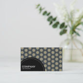 半円パネル（ドット） – 幾何学模様015 名刺 (スタンド正面)