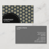 半円パネル（ドット） – 幾何学模様015 名刺 (正面/裏面)