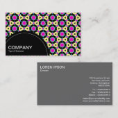 半円パネル(ドット) – 幾何学模様020 名刺 (正面/裏面)