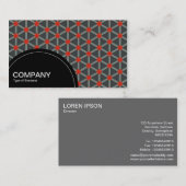 半円パネル（ドット） – 幾何学模様09 名刺 (正面/裏面)