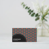 半円パネル（ドット） – 幾何学模様09 名刺 (スタンド正面)